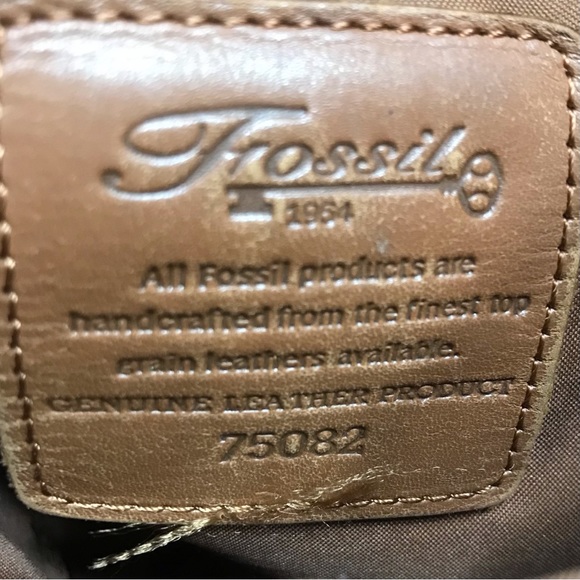 Fossil Y2K Leather Drawstring Bucket Crossbody Bag - Picture 10 of 12